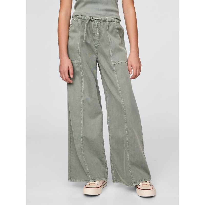 PO WOV BAGGY GASOLINE GREEN 103
