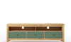 Rack TV 3 Cajones Madera Natural - Mari Verde