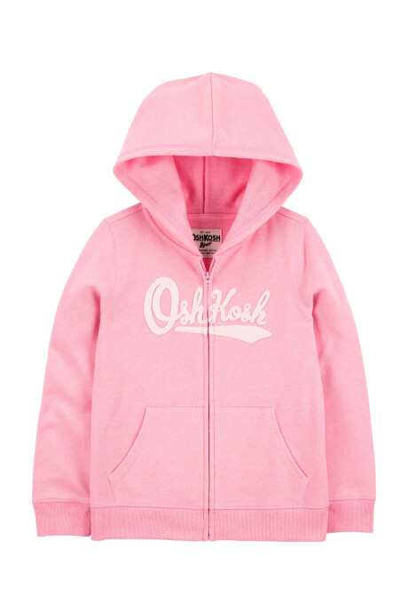 Campera de algodón, con capucha y logo. Talles 6-14 Sin color