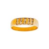 Anillo Barra-Oro bajo-Piedras zirconias-AN8025 conpiedra