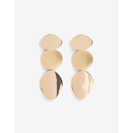 Aros Colgantes Largos Metal Dorado