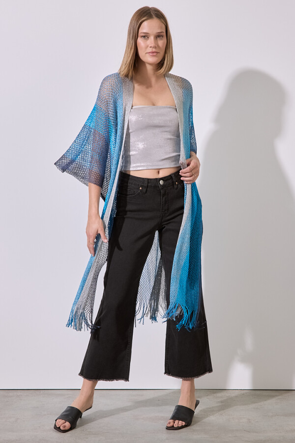 Kimono Shine MULTI/AZUL