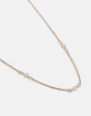 Bijouterie Set Strass Set De Collar Y Aros Pasantes - Dorado