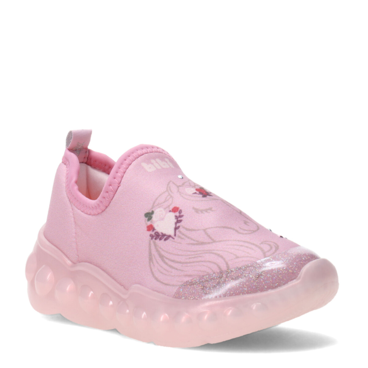 Championes Infantiles Bibi Roller Celebration Unicornio c/Luces - Rosa 
