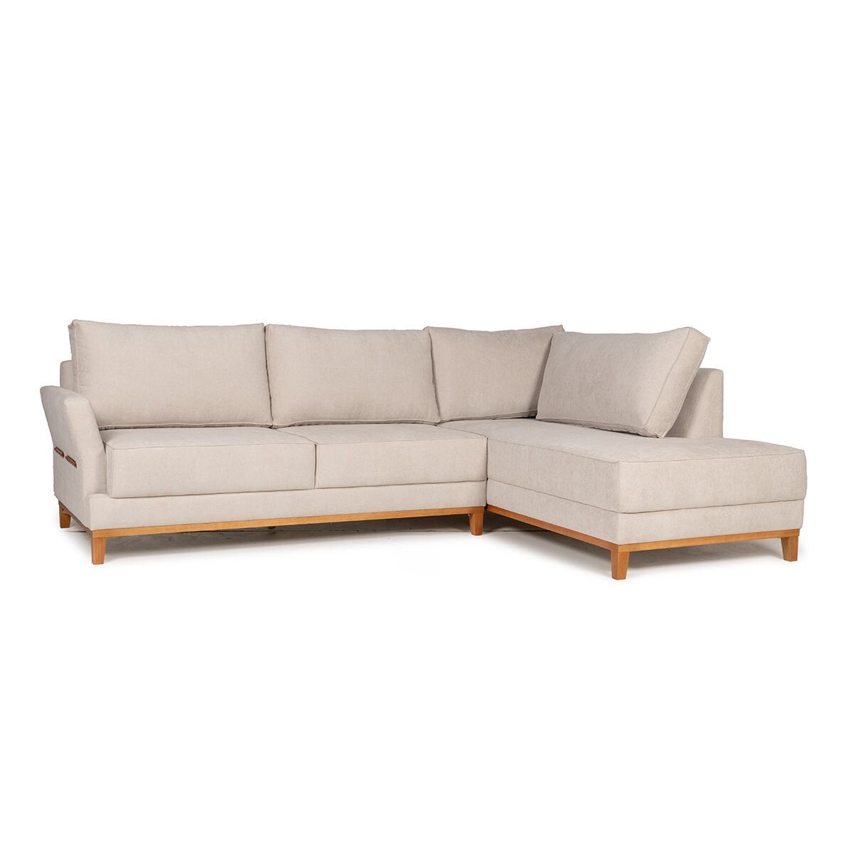 Rinconera Amadeus Chica - Tela Microfibra - Chaise Derecho - 2203 (Beige) 