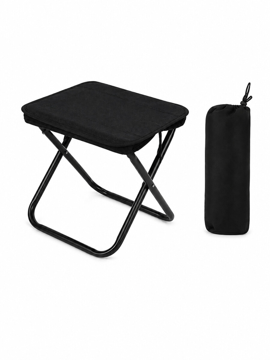 BANQUITO PARA CAMPING - NEGRO 