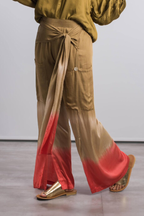 PANTALON ESPINO Oliva Y Champagne