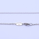 Cadena oro 18k blanco eslabón estilo rolo. Cadena oro 18k blanco eslabón estilo rolo.
