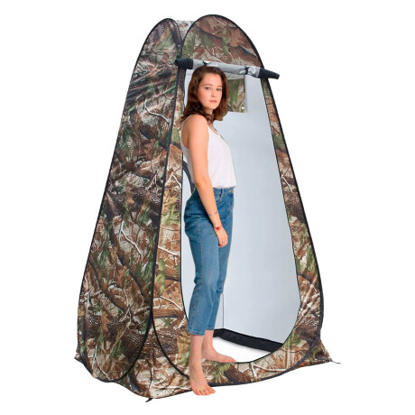 Carpa Autoarmable de Baño Plegable Portable p/ Camping Playa Camuflado