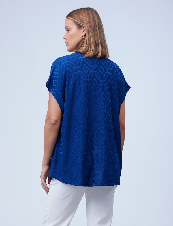 Blusa Labrada Oversize AZUL