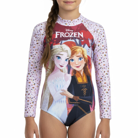 Malla Infantil Entera con Mangas Frozen Talle 4/8 U
