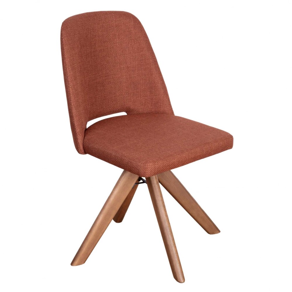 SILLA DE OFICINA MADERA-Y-TELA AMARILLO HERA