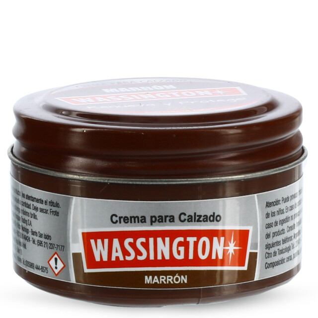 Limpiador Wassington Crema Para Calzado Marrón