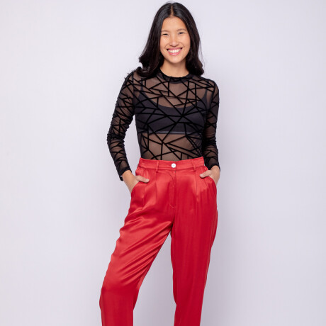 PANTALON TAUSA Rojo Oscuro