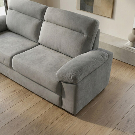 Sofá Owen - Tela Microfibra - 3 cuerpos 12073 (Greige)