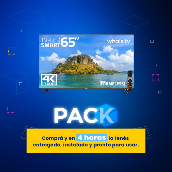 Pack Smart TV Xion 65" Whale TV + Instalación Pack Smart TV Xion 65" Whale TV + Instalación