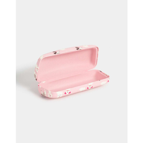 Estuche De Anteojos Estampado Rosa Claro