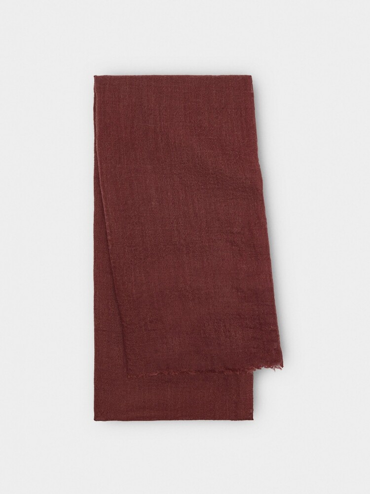 Pashmina Con Lana rojo