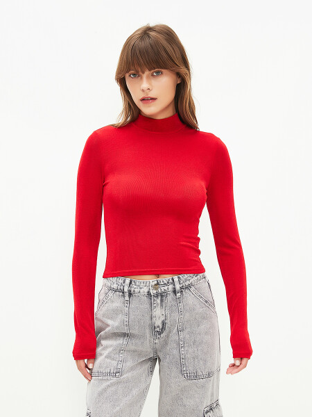 POLERA LUMINA ROJO
