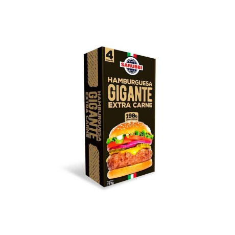 Caja x4 HAMBURGUESAS SARUBBI GIGANTE 792Gr 001