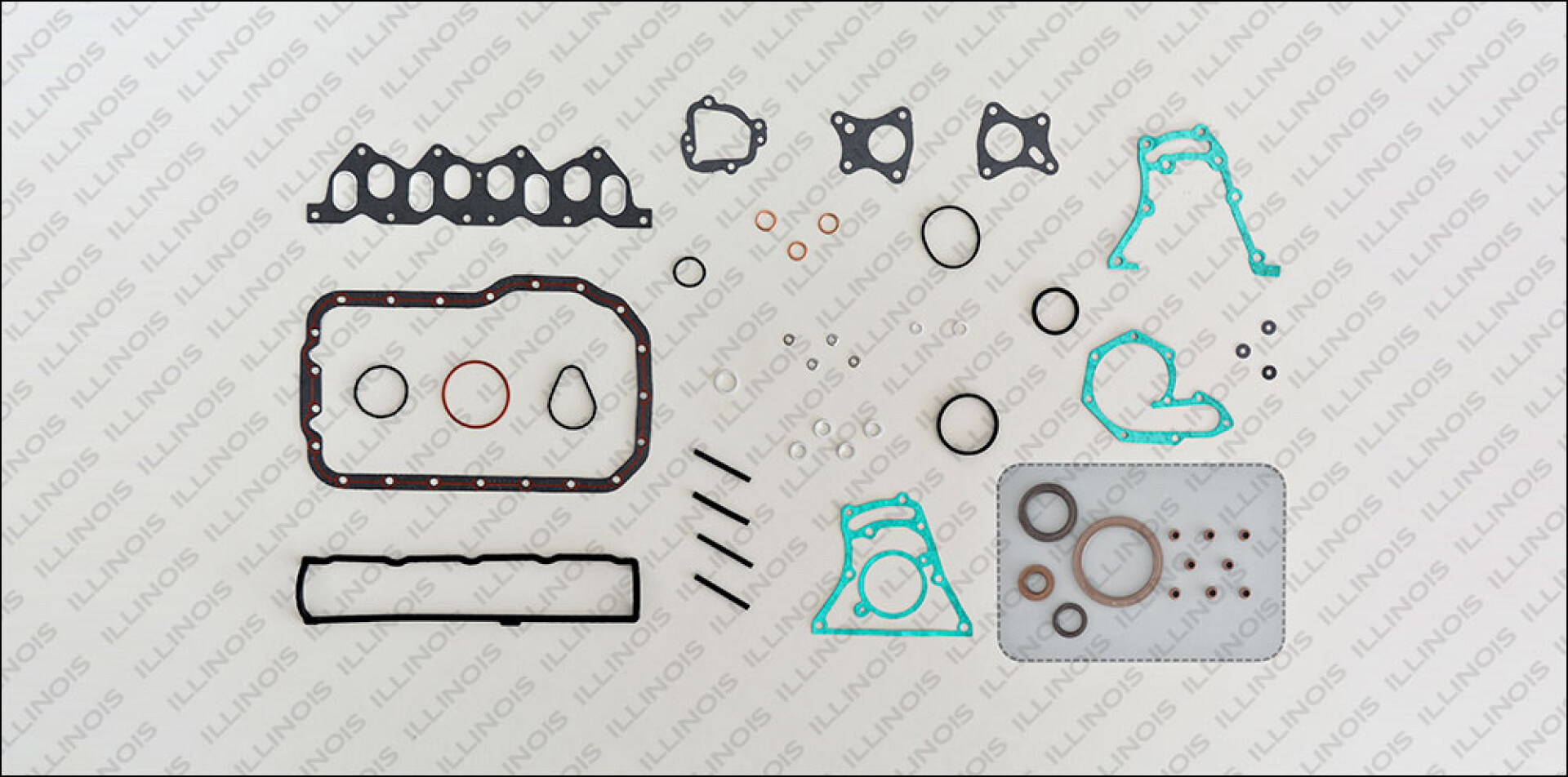 JUNTA RENAULT JGO. COMPLETO MOTOR F8Q C-RETENES S-TAPA ILLINOIS 