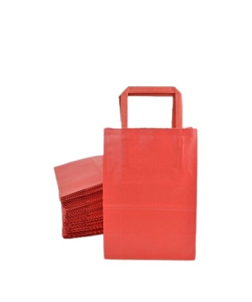 Pack x 50 - bolsa lisa 14x08x20 cm. ROJO