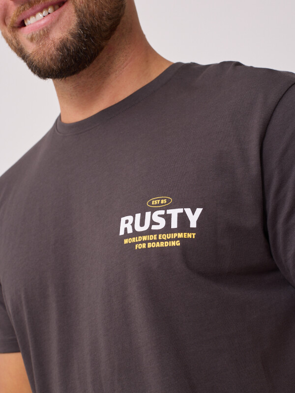 T-SHIRT LEIFU RUSTY Gris