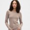 V-LS OPP WAFFLE TEE MEDIUM COOL BROWN