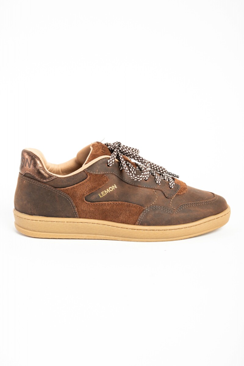 Zapatilla Cuero - Marron 