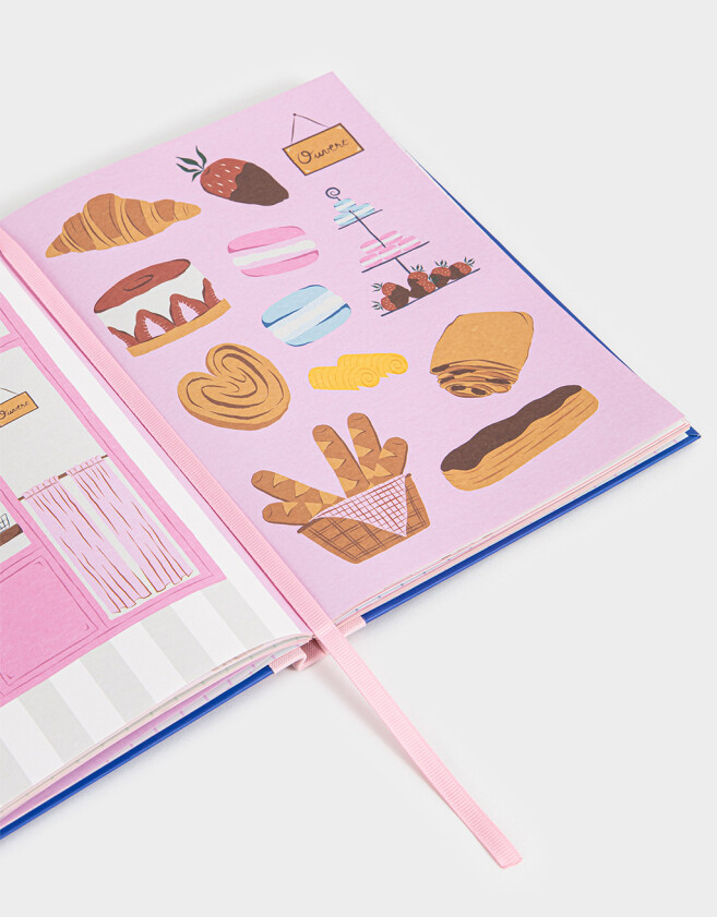 Anotadores Cuadernos y Memos Libro De Stickers Journaling - Azul Medio