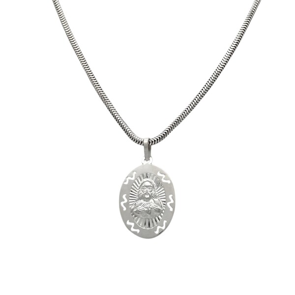Dije Sagrado Corazón-Plata 925-Sin Piedra-CP3065 sinpiedra
