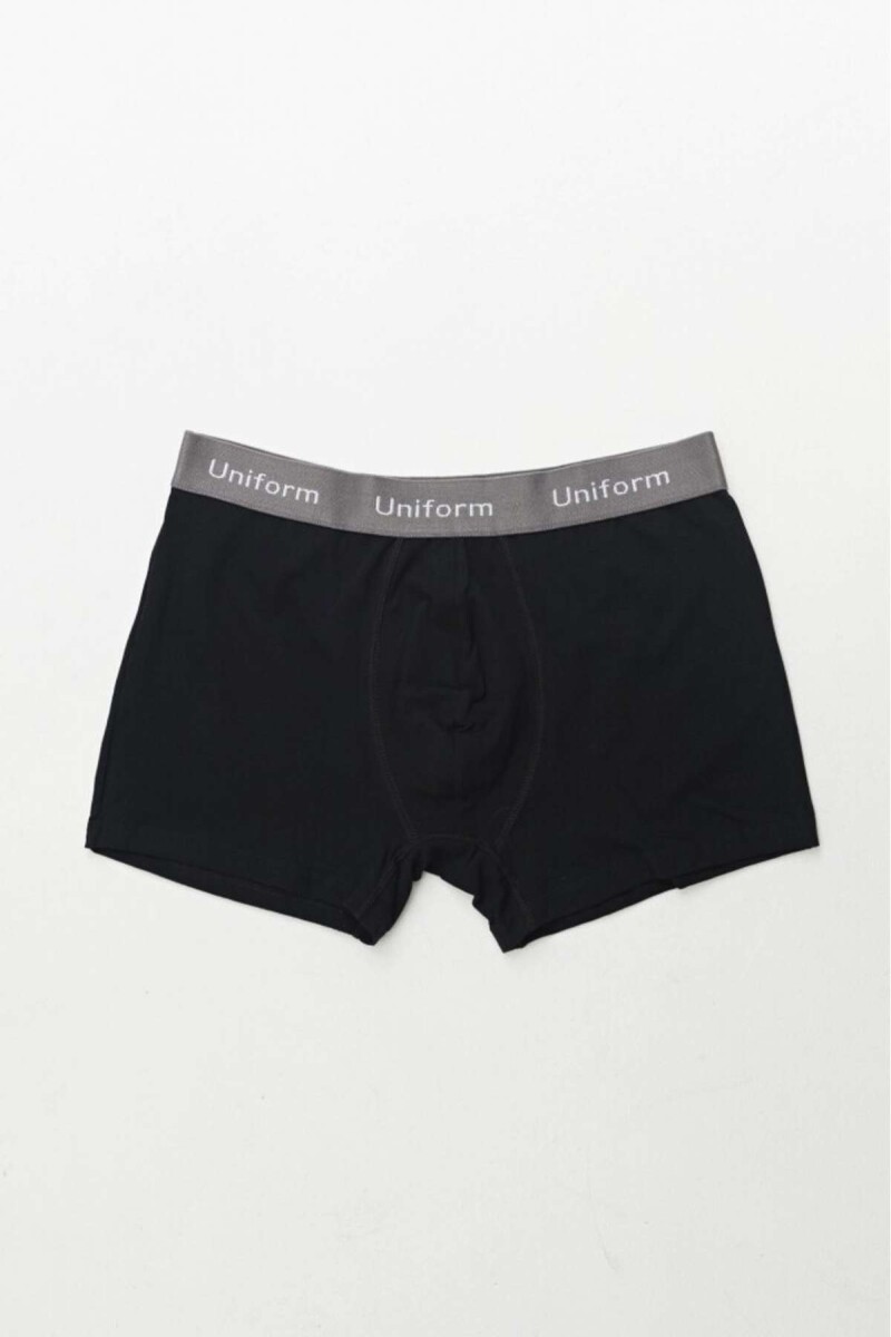 Boxer New Gino - Negro/Gris 