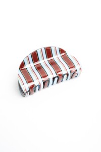 Broche Rayado Celeste