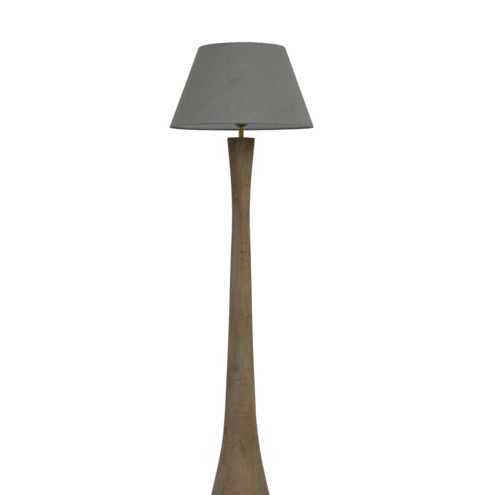 LÁMPARA DE PIE MADERA NATURAL-BEIGE M-24235
