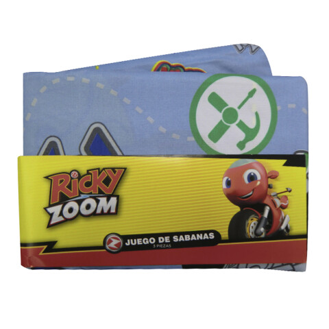 Juego Sábanas Infantiles Ricky Zoom 1 Plaza 100% Microfibra U