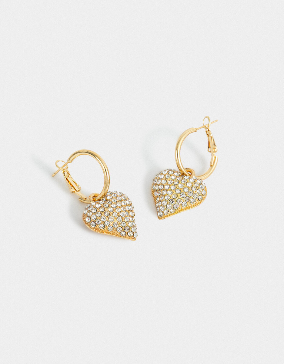 Aros Argolla Con Strass 