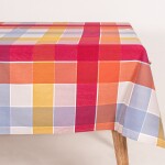 Mantel Premium Cuadros Multicolor 150x300