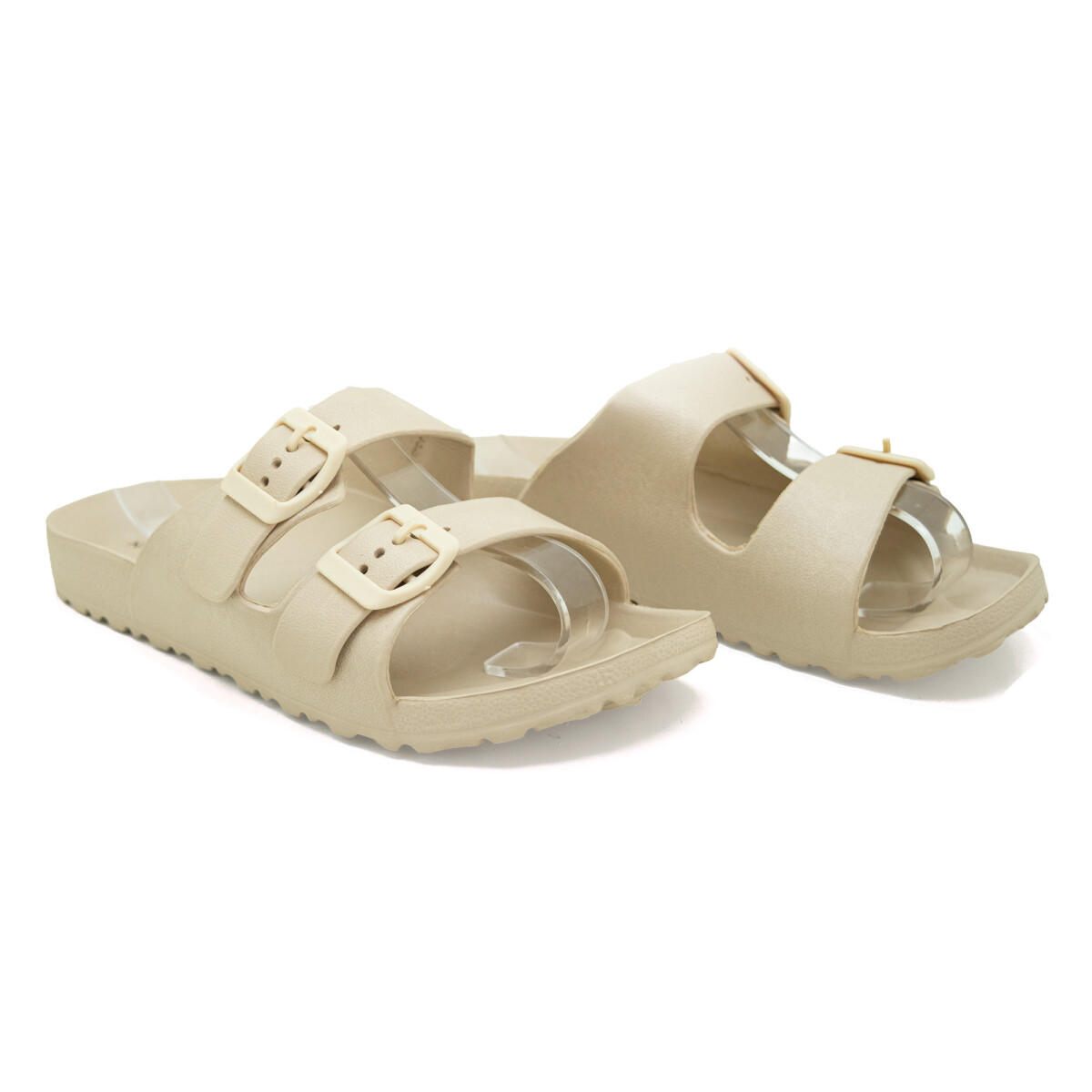 Sandalias The Brooklyn Haus Chinela 2 hebillas de Hombre - YF28M - Beige 