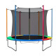 Cama Elástica Infantil Multicolor Con Red De Seguridad Azul
