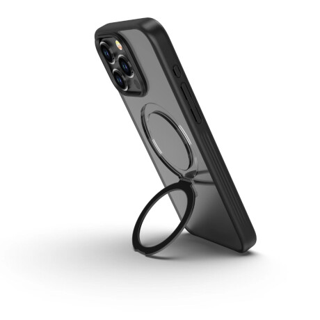 Protector Case Delight Series MagSafe Devia con Soporte para iPhone 15 Pro Gray