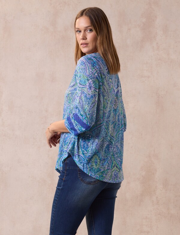 Blusa Printed AZUL/MULTI