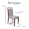 SILLA MADERA CLARA - TAPIZADO PU COLOR TIZA SILLA MADERA CLARA - TAPIZADO PU COLOR TIZA