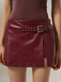 Falda Malvina Bordeaux Oscuro