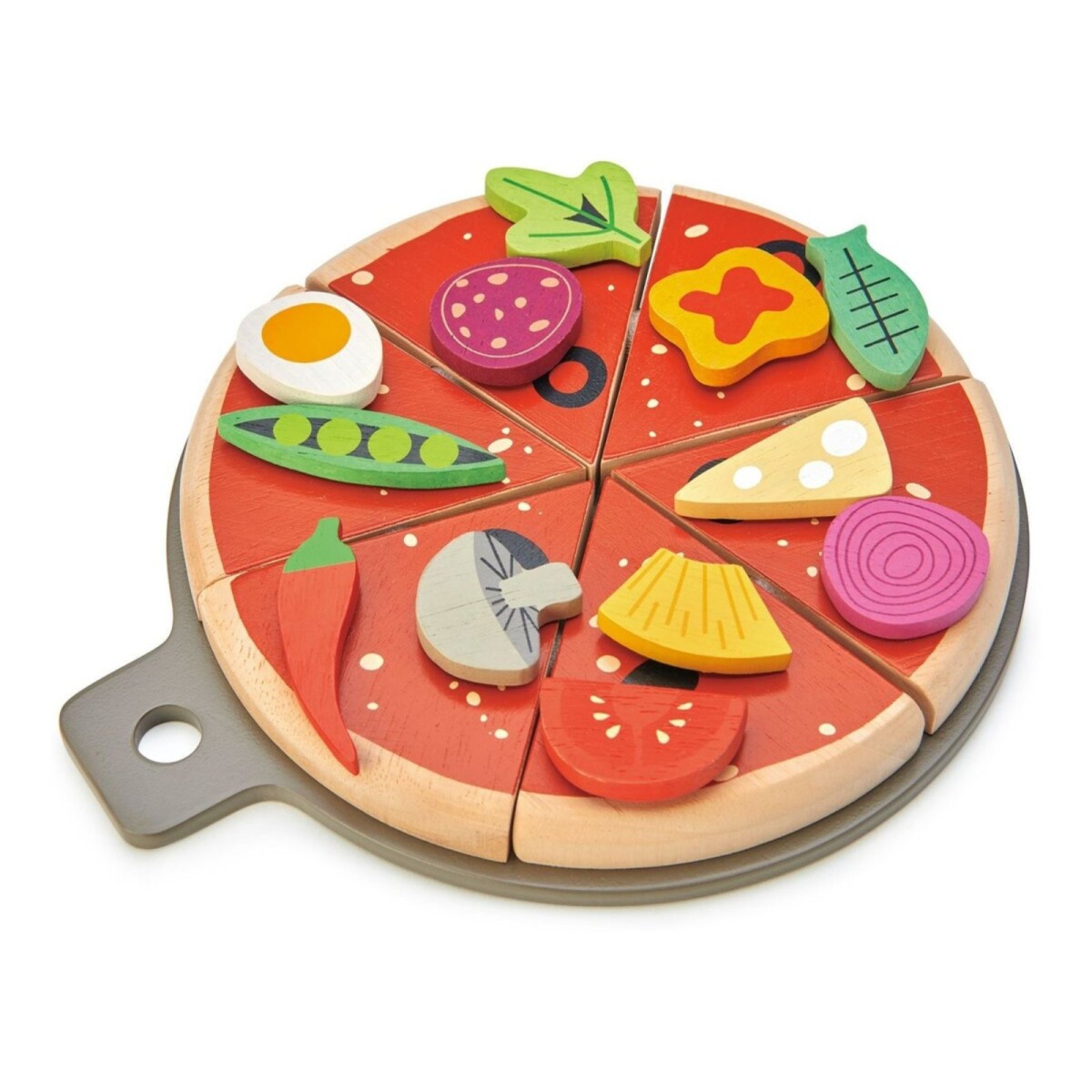 Juguete Pizza Party Tender Leaf Niños Madera Infantil 