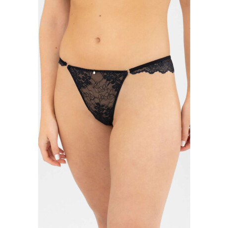 Colaless hilo orquidea Negro