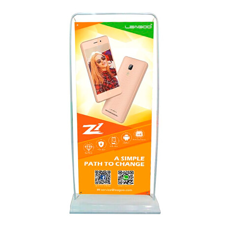 Leagoo Marketing - Door Shape Banner Stand (B) 545-000000-397 - Soporte de Hierro. 180X80CM. 001