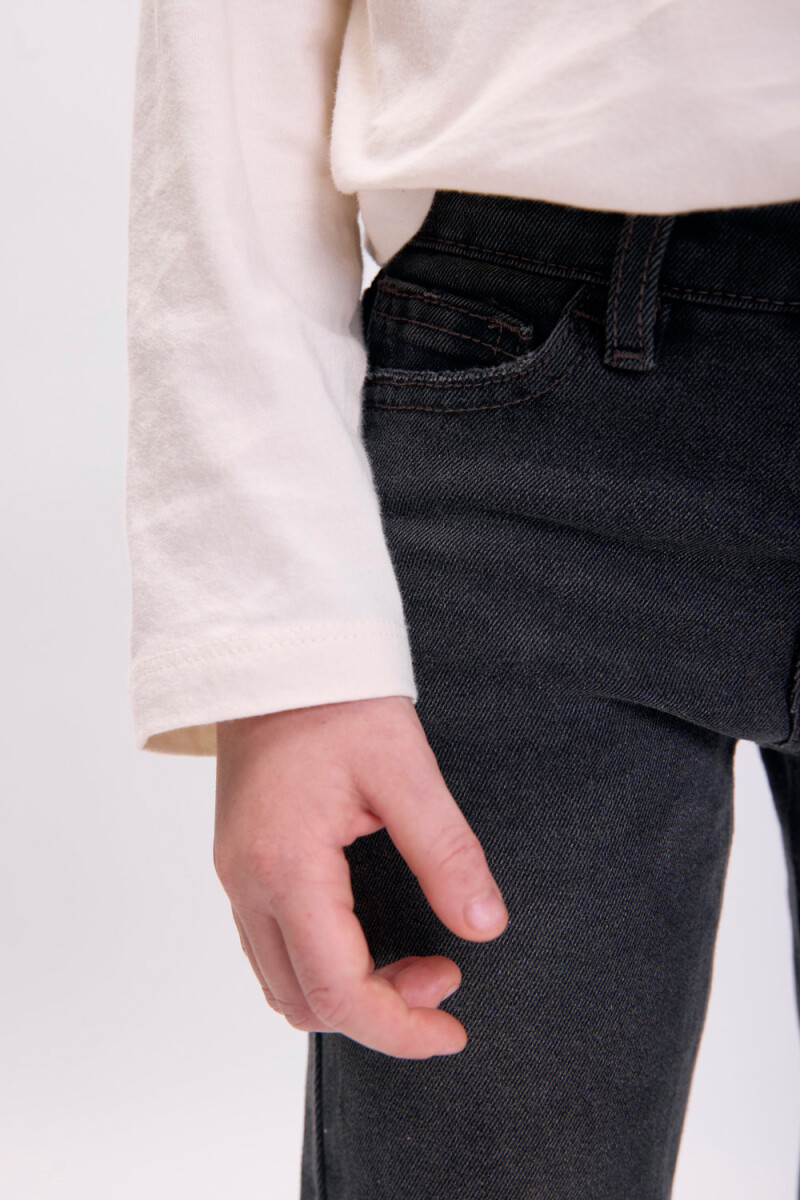 Pantalón jean regular Gris Oscuro