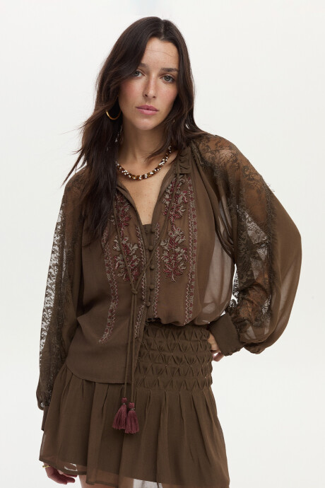 Blusa Azura Verde Oliva
