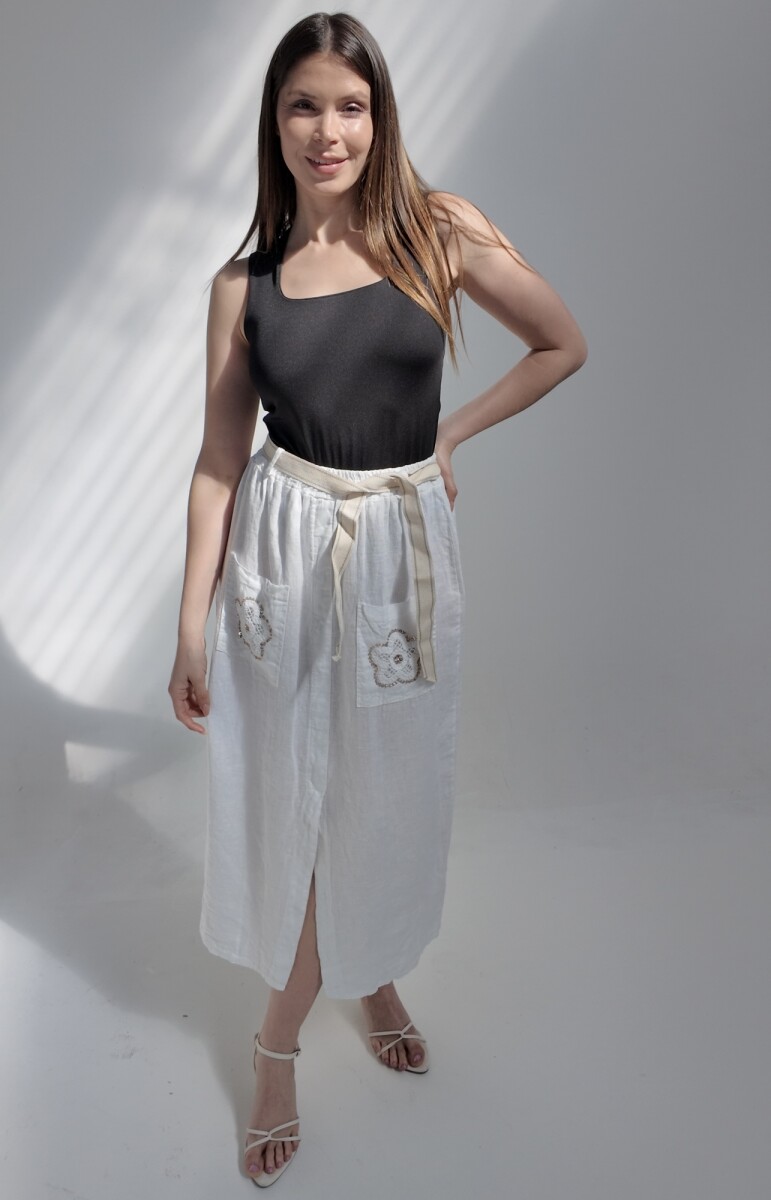 Falda Arezzo - Blanco 
