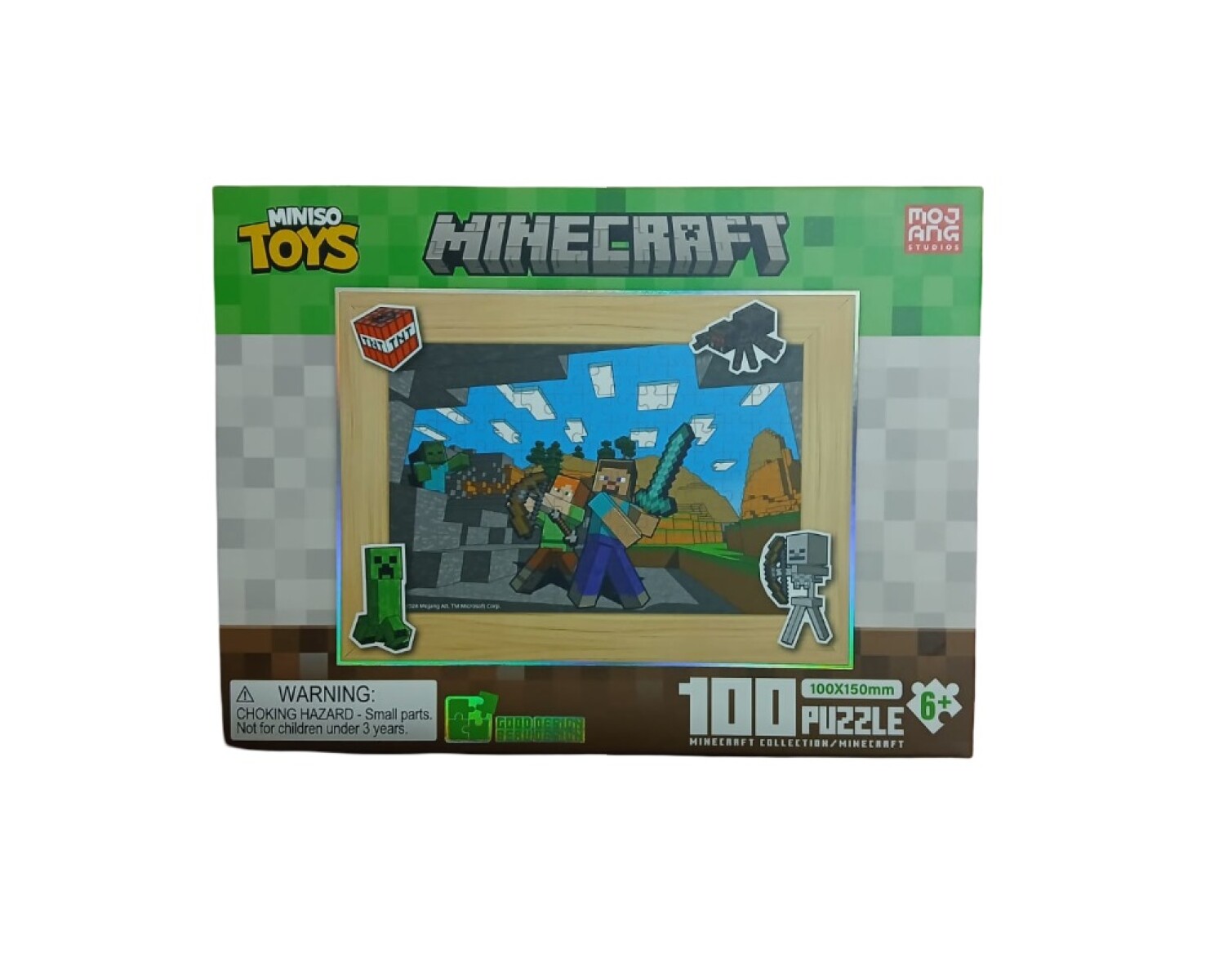 Puzzle Minecraft con cuadro 